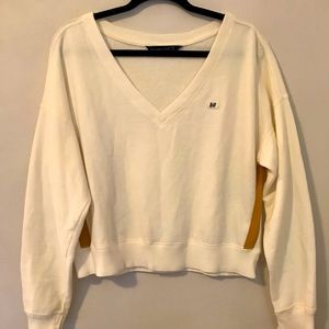 Abercrombie and Fitch Color Block Tennis Sweater. V Neck. Size M.